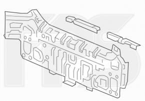 Задняя панель Honda Civic X FC 16-21 4d новый неоригинал