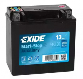 Baterie auto 12V BMW 5 G30 17-23 Suplimentară 13Ah 200A Auxiliară AGM +-Revers nou neoriginal EXIDE