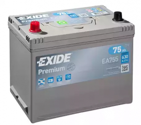 Baterie auto 12V CHRYSLER 200 11-14 75Ah 630A Asia +-Direct nou neoriginal EXIDE