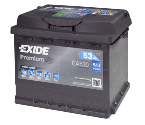 Baterie auto 12V DODGE DART 13-16 2.0 53Ah 540A Euro +- Invers nou neoriginal EXIDE