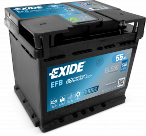 Baterie auto 12V LEXUS HS 250H 10-12 55Ah 540A Euro AGM +- Inversă nouă neoriginală EXIDE