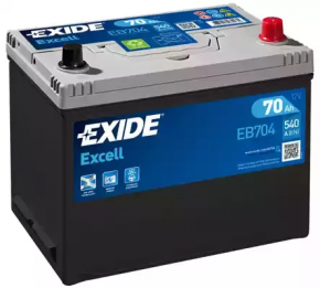 Baterie auto 12V MAZDA CX-7 06-09 70Ah 510A Asia +- Revers nou neoriginal EXIDE