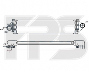 Intercooler Ford Escape mk3 13-19 1.6T nou, neoriginal.