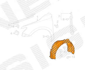 Bara de protecție față stânga Toyota Camry v55 15-17 SUA nouă, neoriginală SIGNEDA