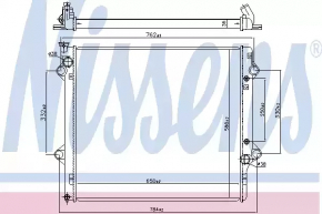 Radiator de răcire apă Lexus GX470 03-09 nou aftermarket NISSENS