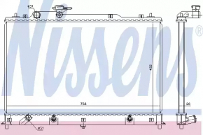 Radiator de răcire apă Mazda CX-7 06-09 nou aftermarket NISSENS