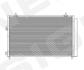 Radiatorul condensatorului de aer condiționat Toyota Rav4 13-18 nou aftermarket SIGNEDA