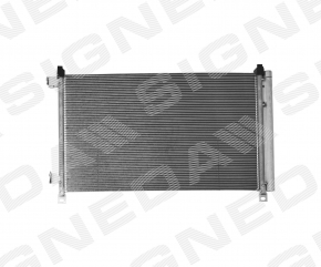 Radiatorul condensatorului de aer condiționat Nissan Rogue 14-20 nou aftermarket SIGNEDA