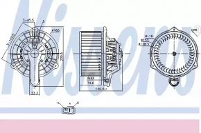 Motorul ventilatorului de încălzire Hyundai Elantra UD 11-16 nou neoriginal NISSENS