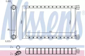 Radiatorul de încălzire a încălzitorului pentru BMW 335i e92 07-13 nou, neoriginal, NISSENS.