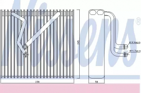 Radiatorul de încălzire a încălzitorului VW CC 08-17 nou aftermarket NISSENS