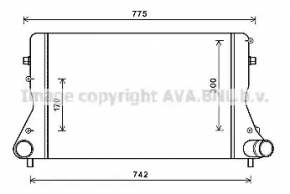 Интеркулер VW CC 08-17 новый неоригинал AVA