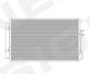 Radiatorul condensatorului de aer condiționat Hyundai Santa FE Sport 13-18 2.4 nou neoriginal SIGNEDA