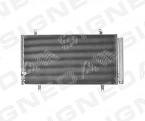 Radiatorul condensatorului de aer condiționat Toyota Camry v55 15-17 SUA nou aftermarket SIGNEDA