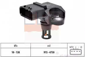 Датчик абсолютного давления map sensor Toyota Prius 30 10-15 новый неоригинал EPS