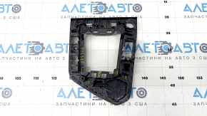 Накладка шифтера КПП VW Tiguan 18-24 под кнопку Start-Stop, графит, царапины