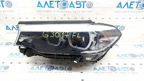 Фара передняя левая в сборе BMW 5 G30 17-20 LED Corona Rings S524A с креплением, песок