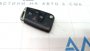 Ключ VW Tiguan 18-20 keyless 4 кнопки, царапины, тычки, потерт