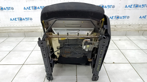 Scaun șofer Nissan Rogue 14-20 fără airbag, mecanic, pânză neagră, curățabil uscat, zgârietură pe tampon