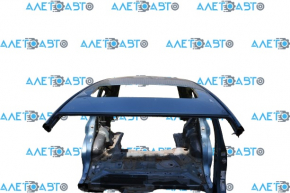 Acoperiș metalic pentru Honda CRV 12-16, cu trapă, pe caroserie, albastru BG62M, țepi