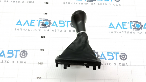 Buton de viteze Audi Q5 8R 12-17 piele neagra, zgarieturi