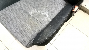 Scaun pasager Nissan Rogue 21-22 fără airbag, mecanic, pânză neagră și gri, fabricat Japonia, pentru curățare