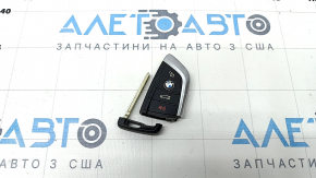 Ключ smart BMW X1 F48 16-22 4 кнопки, царапины, тычки, облез хром и покрытие