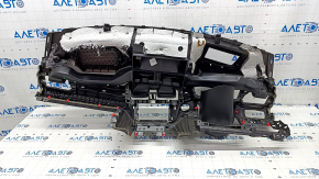 Panoul frontal al bordului fără AIRBAG BMW X1 F48 16-22 negru sub proiecție, zgârieturi