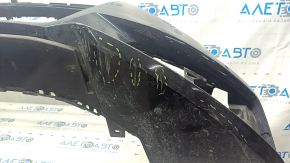 Бампер передний голый Audi A6 C7 16-16 рест, s-line под парктроники, под омыватели фар, черный, царапины, потерт
