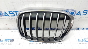 Решетка радиатора grill левая BMW X1 F48 16-19 X-line серая решетка, песок