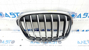 Решетка радиатора grill правая BMW X1 F48 16-19 X-line серая решетка, песок