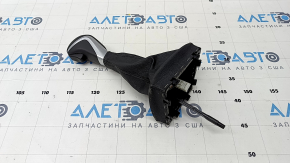 Buton de viteze BMW X1 F48 16-19 piele neagra, uzat, zgarieturi, necesita curatare