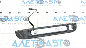 Placa exterioara prag stanga spate Audi A6 C7 12-18 neagra, cu ghidaje cromate, iluminate, sparte