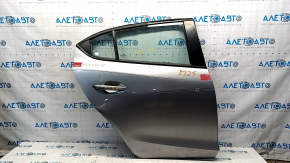 Дверь в сборе задняя правая Mazda 3 14-18 BM серебро 38P, тычки