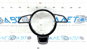 Накладка руля Audi A6 C7 12-18 черный глянец, царапины