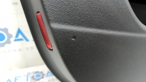 Обшивка двери карточка передняя левая Audi A6 C7 12-18 BOSE, алькантара, кожа черная, тычка