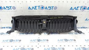 Решетка радиатора grill в сборе BMW 5 G30 17-22 M550iX M Sport, с жалюзи дефлектором радиатора, Cerium Grey, песок