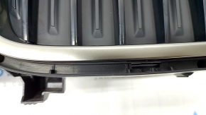 Решетка радиатора grill в сборе BMW 5 G30 17-22 M550iX M Sport, с жалюзи дефлектором радиатора, Cerium Grey, песок