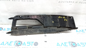 Grila bara fata stanga Audi A4 B8 13-16 rest, linie S, fragment lipsa