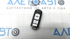 Ключ Mazda CX-5 17- keyless, 4 кнопки, полез хром