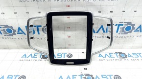 Cadrul monitorului panou frontal Volvo XC90 16-22 negru lucios