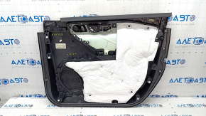 Обшивка двери карточка передняя левая Ford Explorer 20-20 кожа черная, XLT, царапины