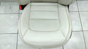 Scaun șofer Mazda CX-5 17- fără AIRBAG, piele grand touring, perforat, gri, electric, cu memorie, încălzit, curățabil chimic, uzat, fără tracțiune