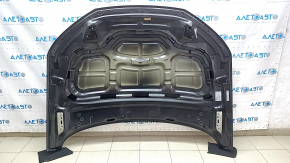 Капот голый Audi Q5 80A 18-24 алюминий, черный LY9T, сколы на краске