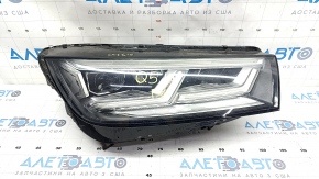 Фара передняя правая в сборе Audi Q5 80A 18-20 LED, песок, сломано крепление