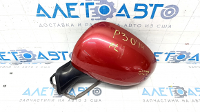 Зеркало боковое левое в сборе Toyota Prius 30 10-14 5 пинов, красное, царапина