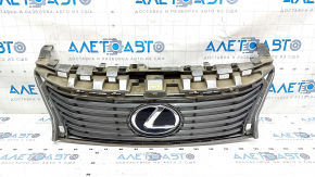 Решетка радиатора grill Lexus ES300h ES350 13-15 дорест со значком, песок на эмблеме