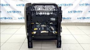 Scaun pasager Ford Fusion mk5 17-20 fără airbag, electric, cârpă gri, curățabil uscat