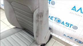 Scaun pasager Ford Fusion mk5 17-20 fără airbag, electric, cârpă gri, curățabil uscat