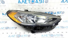 Фара передняя правая в сборе Ford Fusion mk5 17-20 галоген, с DRL